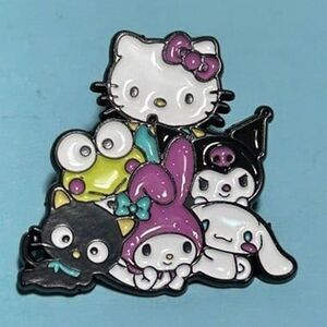 Sanrio Characters Metal Enamel Pin Badge Brooch New Hello Kitty My Melody Kuromi
